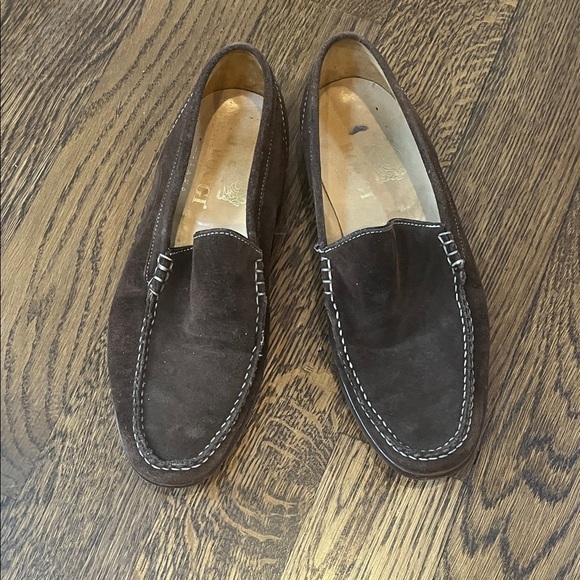 Boggle Milano Ripley 2 6.5 Men\'s Brown Suede Loafers